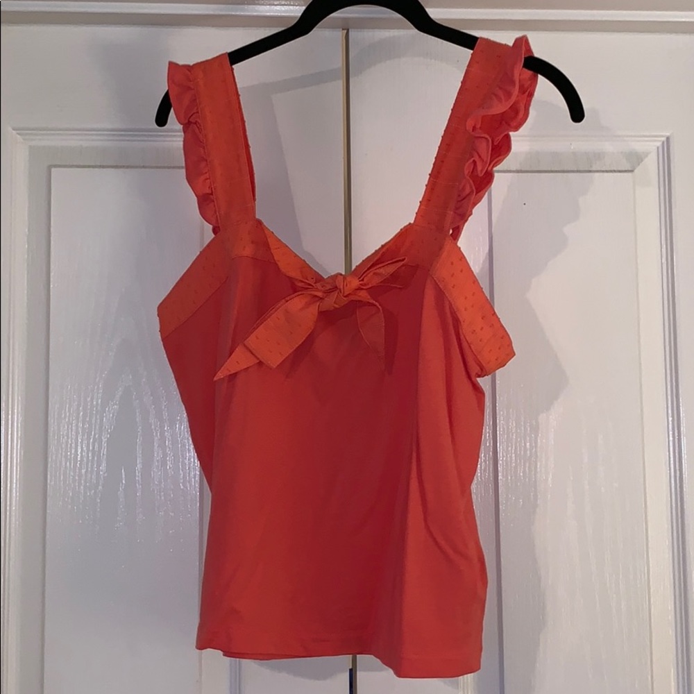 J Crew Ruffle Trim Tank